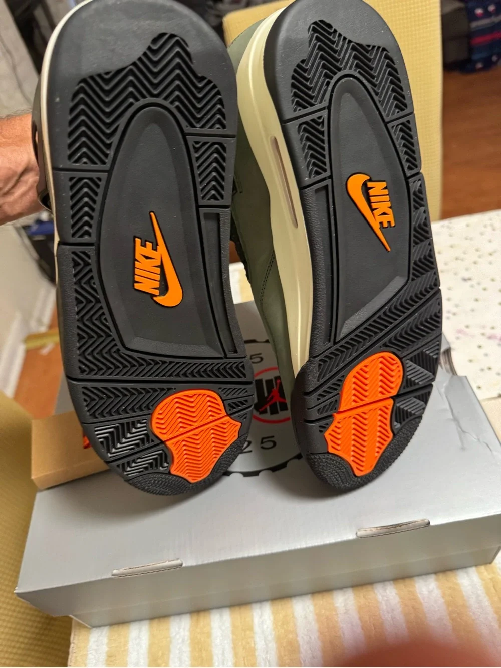 Air Jordan 4 Retro Undefeated - Olive/Orange Men’s Sneakers